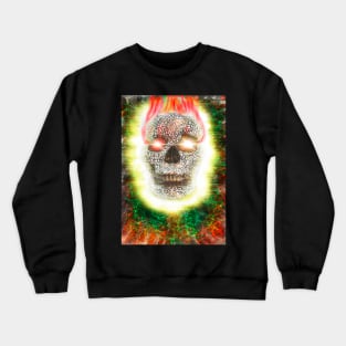 Skull on Fire Crewneck Sweatshirt